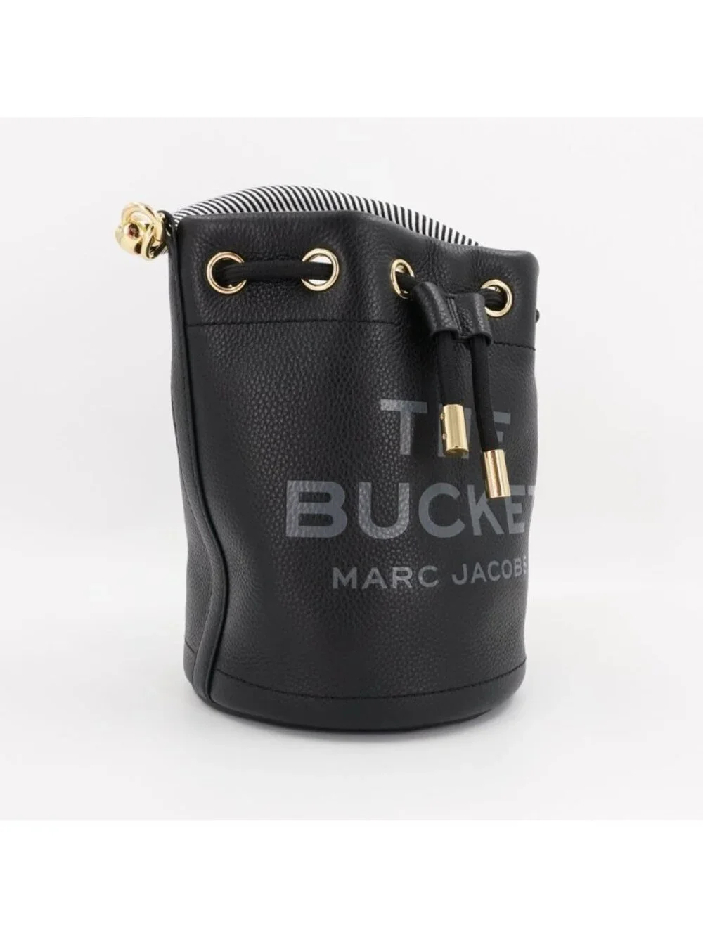 Marc Jacobs The Bucket Leather Bucket Crossbody Bag Black OS